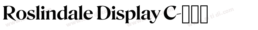 Roslindale Display C字体转换